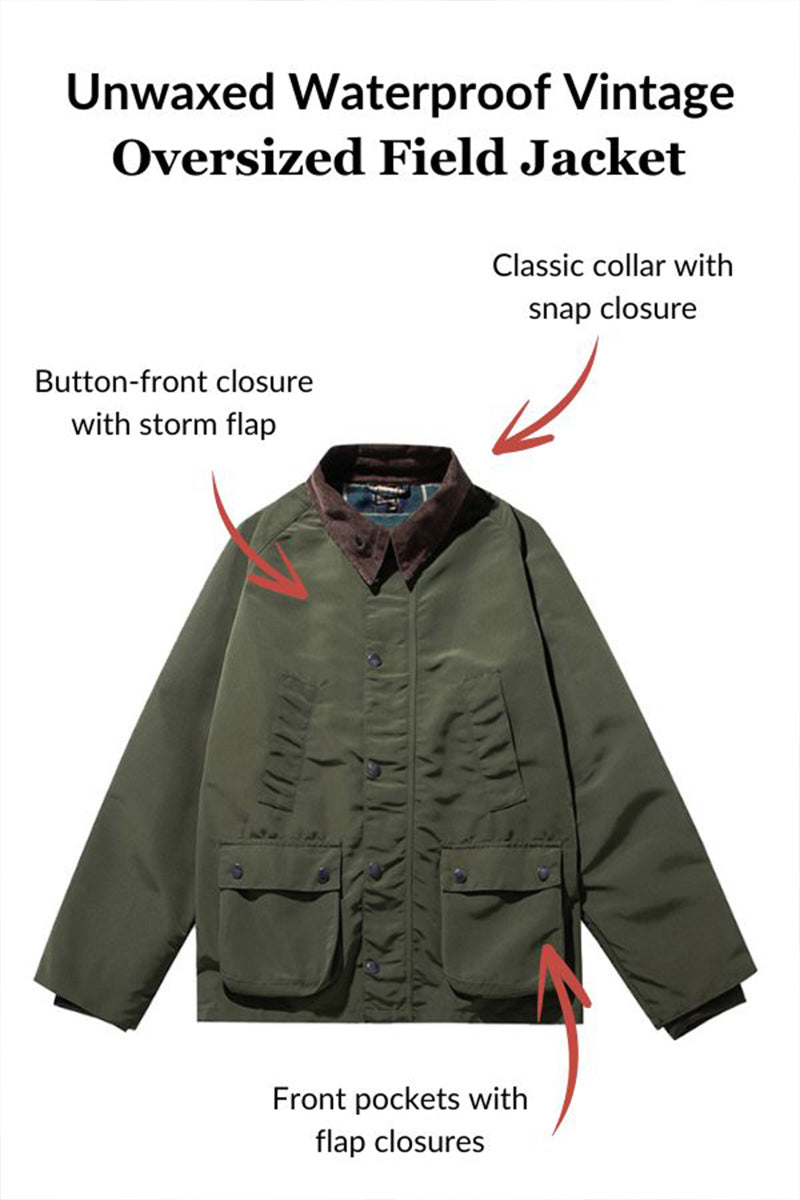 Raby | Chaqueta de Campo Oversize Resistente al Agua