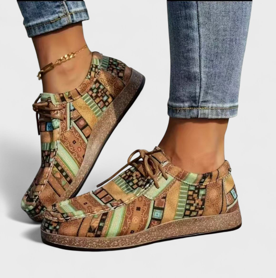 Delacroix | Zapatillas Ortopédicas Bohemias Amélie, Rojo