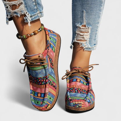 Delacroix | Zapatillas Ortopédicas Bohemias Amélie, Rojo
