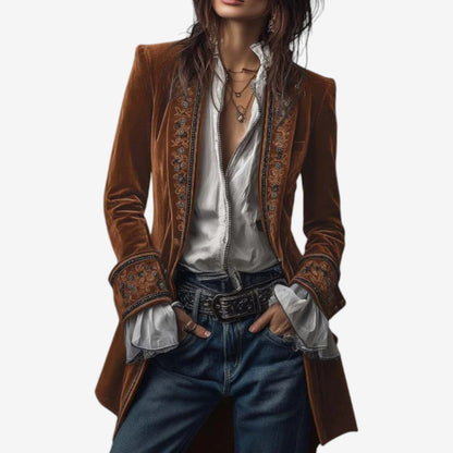 Ramousse | Blazer de Terciopelo Bordado