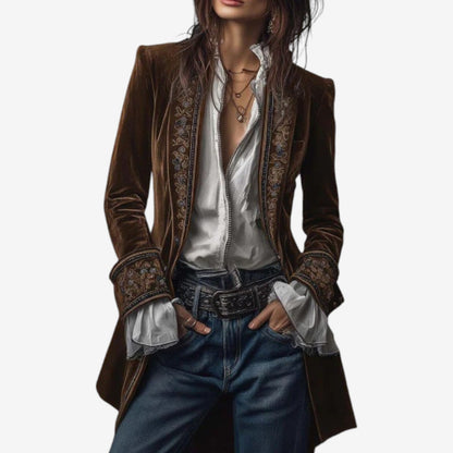 Ramousse | Blazer de Terciopelo Bordado
