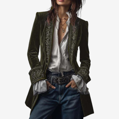 Ramousse | Blazer de Terciopelo Bordado