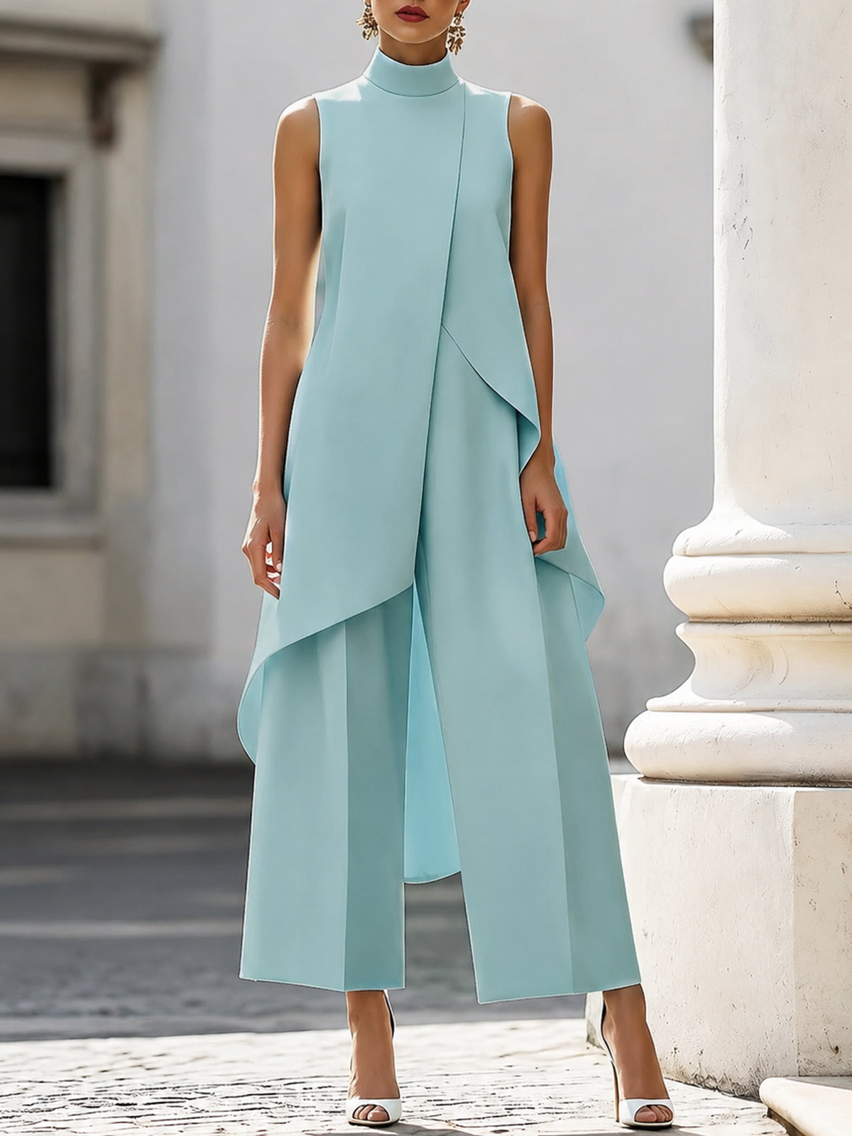 Everly | Conjunto Dos Piezas Pierna Ancha, Negro Profundo