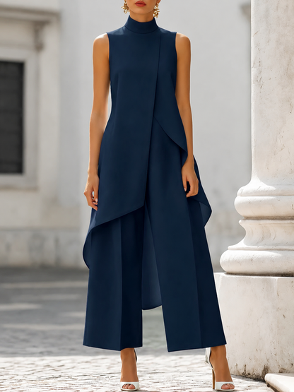 Everly | Conjunto Dos Piezas Pierna Ancha, Negro Profundo