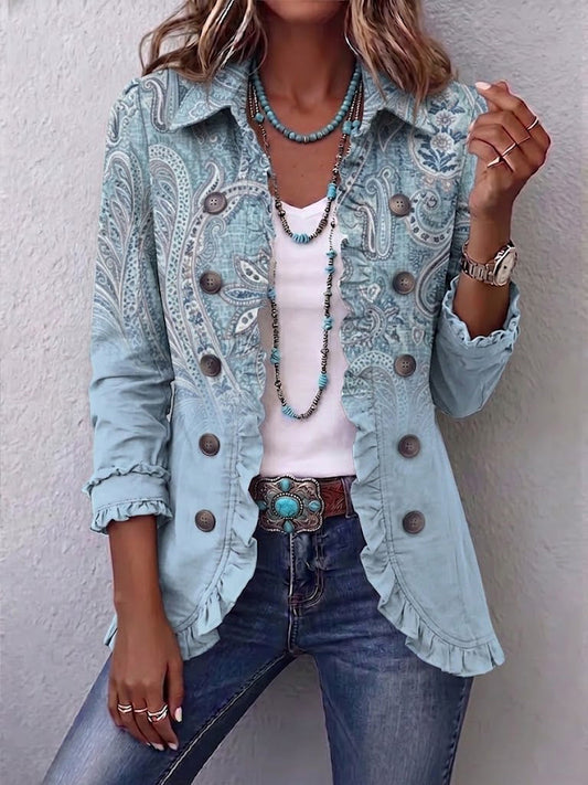 Estrella | Chaqueta de Volantes, Paisley Vintage